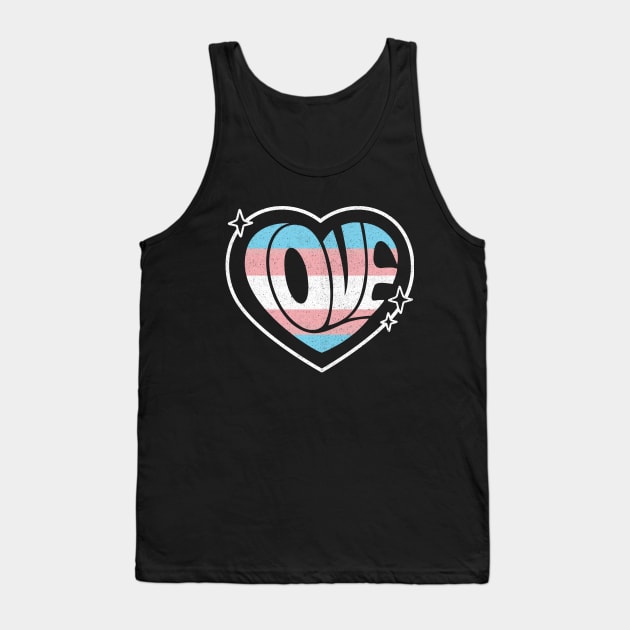 Trans Love Heart Tank Top by PunTime